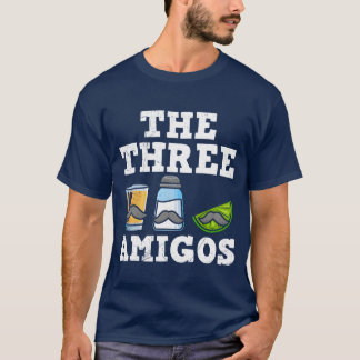 Camiseta Thehree Amigosequila Meican Drink Meico engraçado