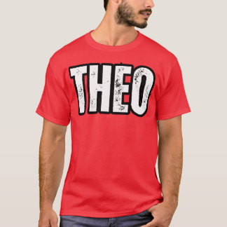 Camiseta Theo Name Gift Birthday Holiday Anniversário