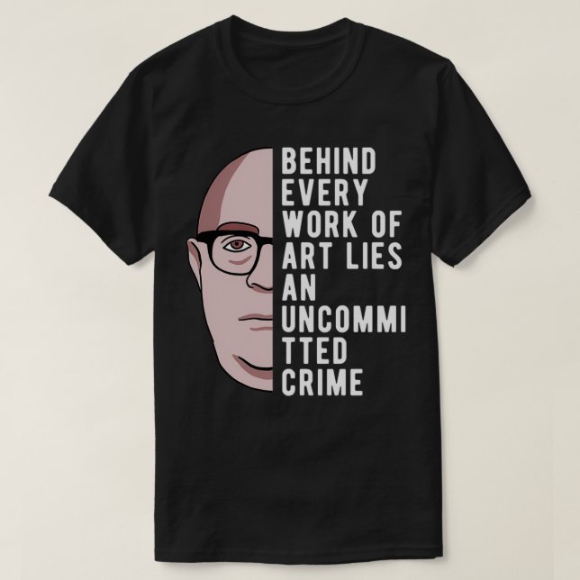 Camiseta Theodor Adorno Citação Sobre Filosofia Da Arte (Frente do Design)