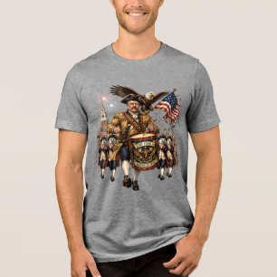 Camiseta Theodore Roosevelt Baterista Revolucionário 4 de J