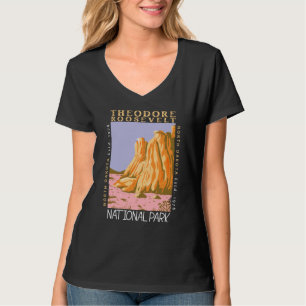 Camiseta Theodore Roosevelt National Park Retro Distestido