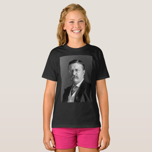 Camiseta Theodore Roosevelt Presidente Ursinho Republicano (Frente Completa)