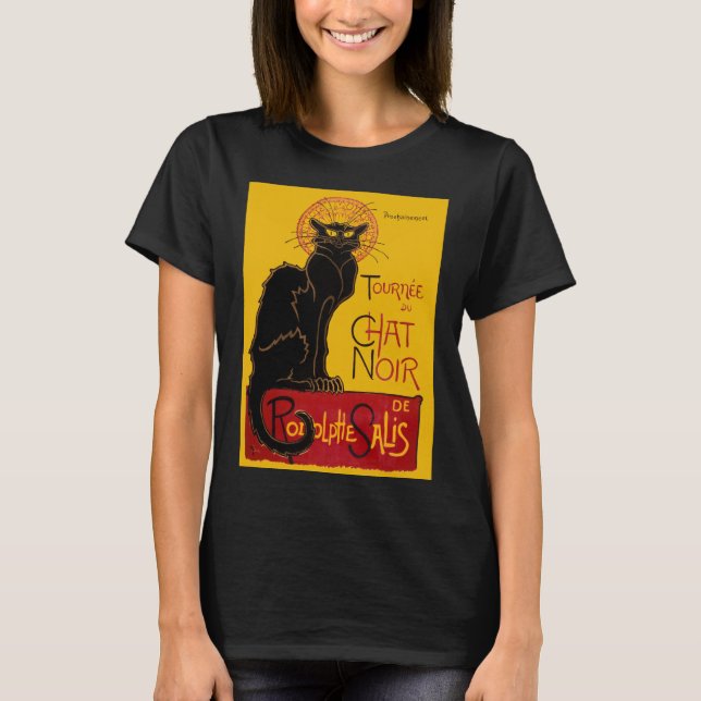 Camiseta Theophile Steinlen - Le Chat Noir Vintage (Frente)