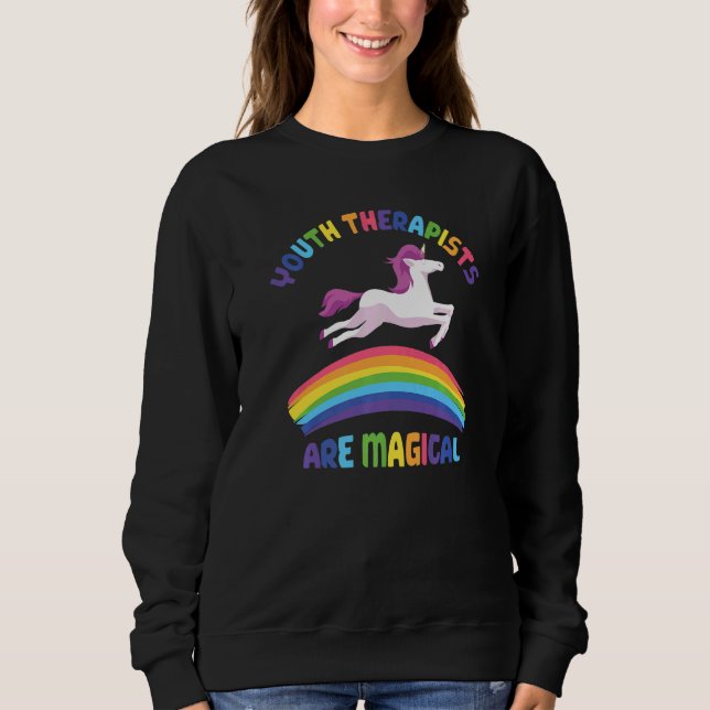 Camiseta Therapist Are Magical  Unicorn Youth Therapist (Frente)