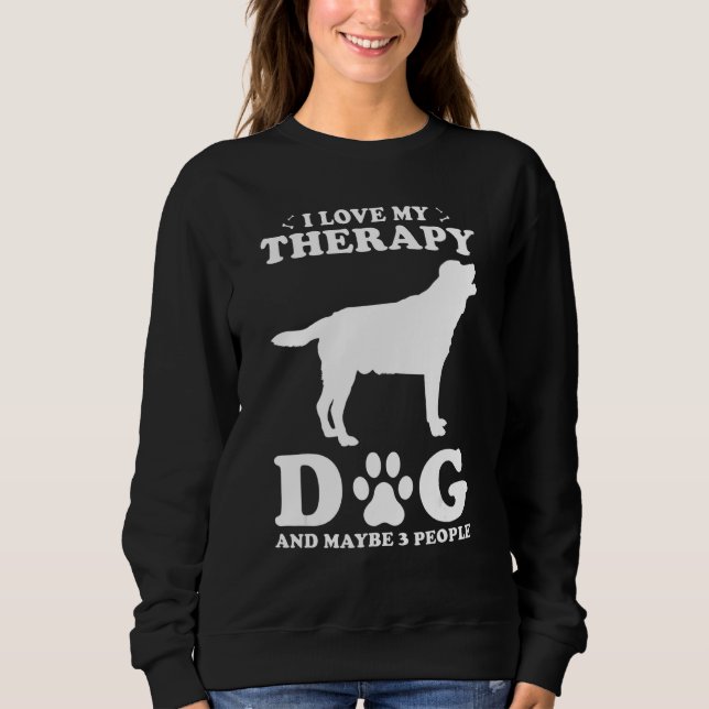Camiseta Therapy Dog Design - I Love My Therapy Dog And May (Frente)