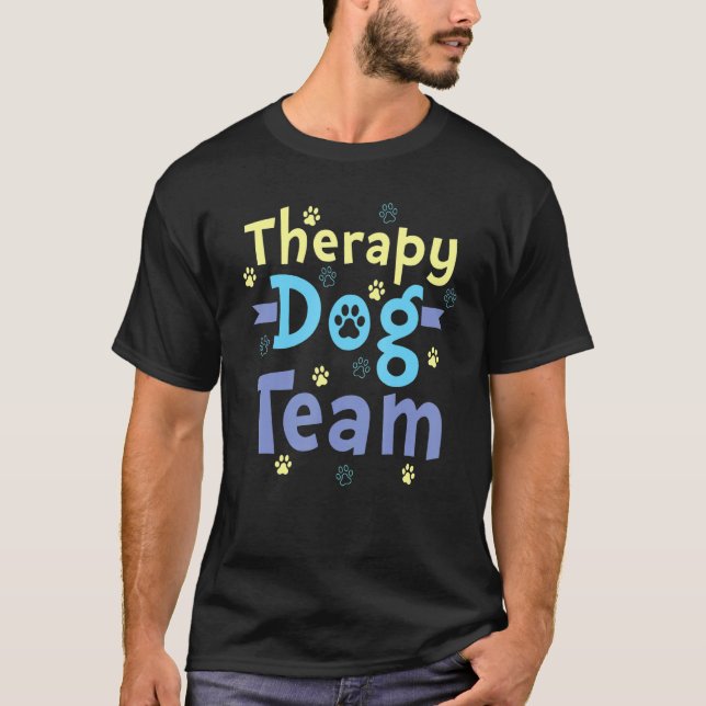 Camiseta Therapy Dog Design - Therapy Dog Team_1 (Frente)