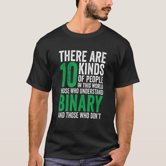 Camiseta there are 10 kinds of people binary For Teacher St (Frente)
