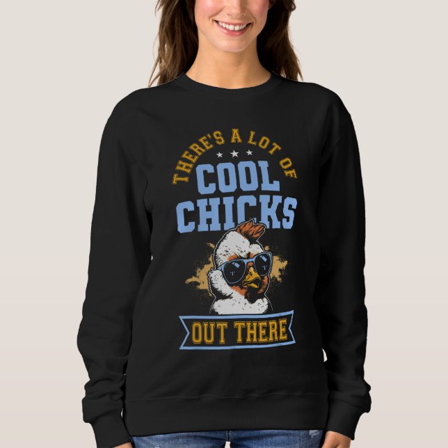 Camiseta There s A Lot Of Cool Chicks Out There  Chicken (Frente)