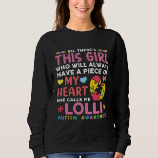 Camiseta There s This Girl She Calls Me Lolli Autism Awaren