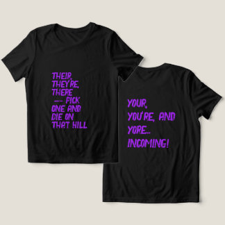 Camiseta There, Their / Your, You're