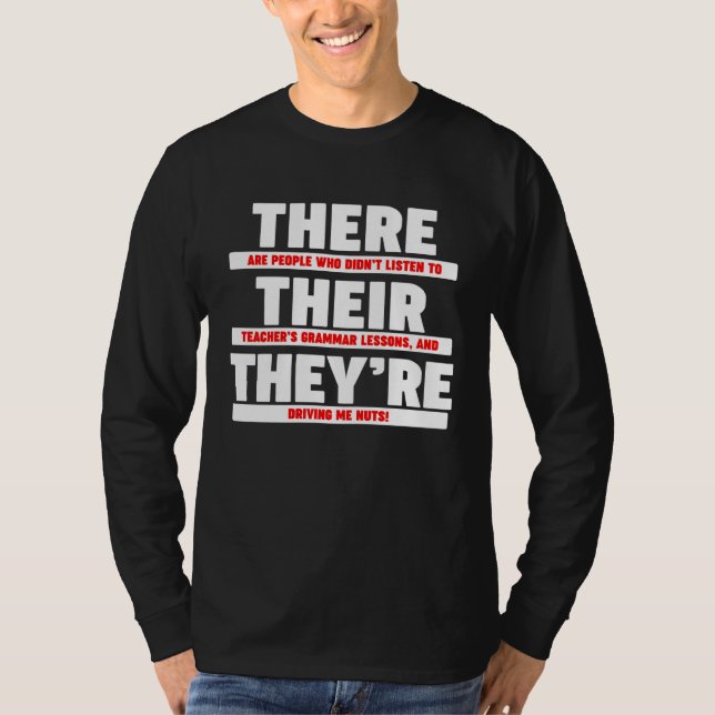 Camiseta There They re Their (Frente)