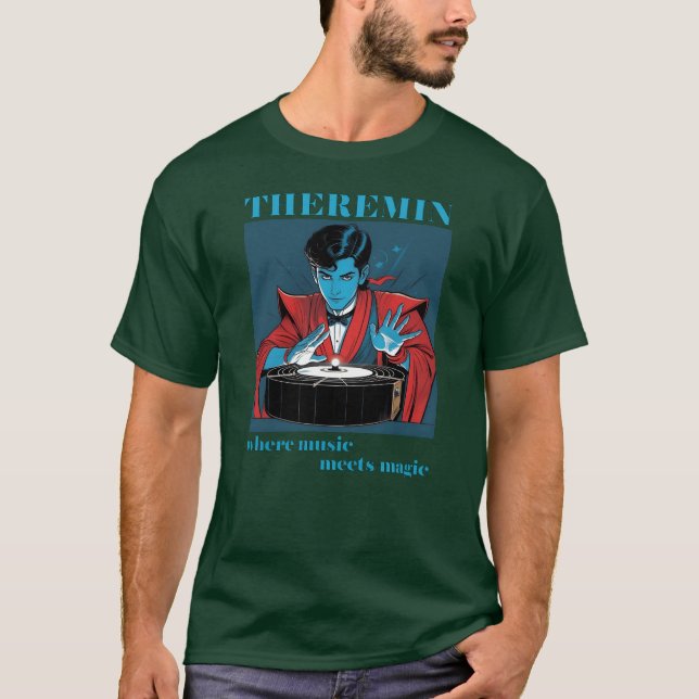 Camiseta Theremin Music é Magic (Frente)
