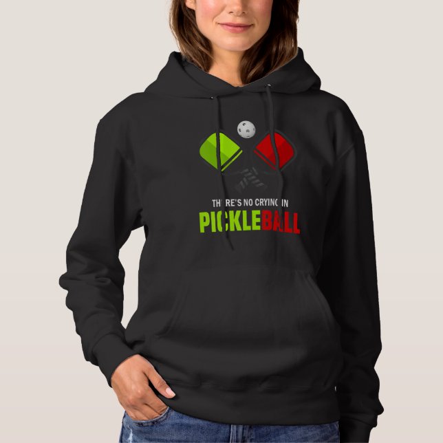 Camiseta There's No Crying In Pickleball Player Funny Pickl (Frente)