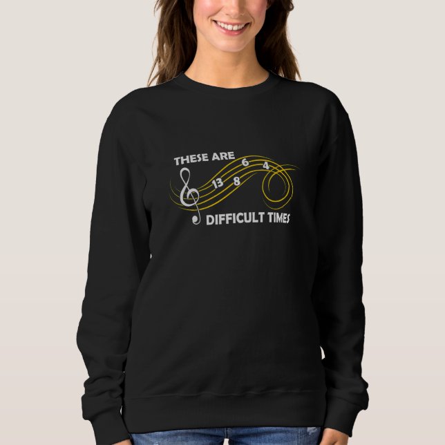 Camiseta These are Difficult Times  Music (Frente)