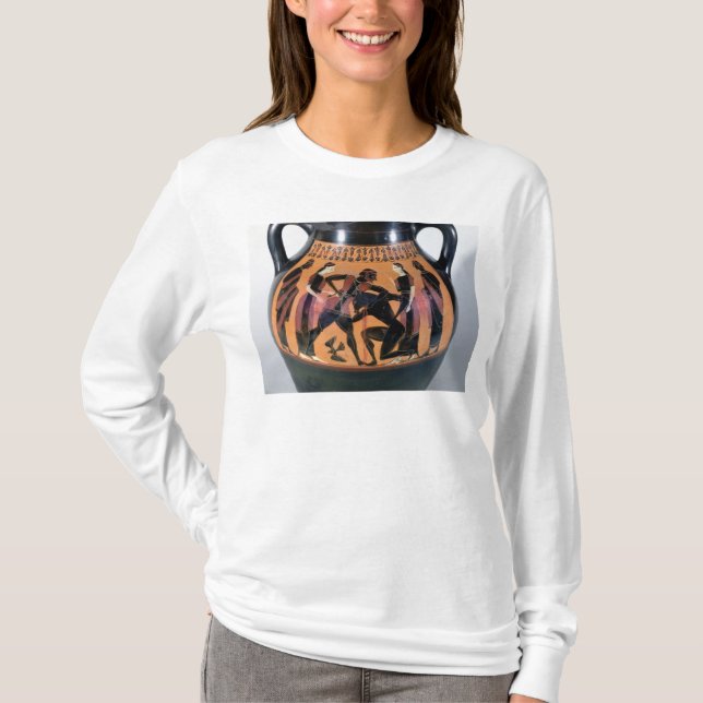 Camiseta Theseus que luta o Minotaur (Frente)