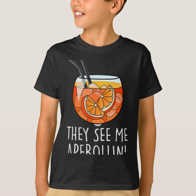 Camiseta They See Me Aperollin' X New Holy Aperoli Club Edi (Frente)