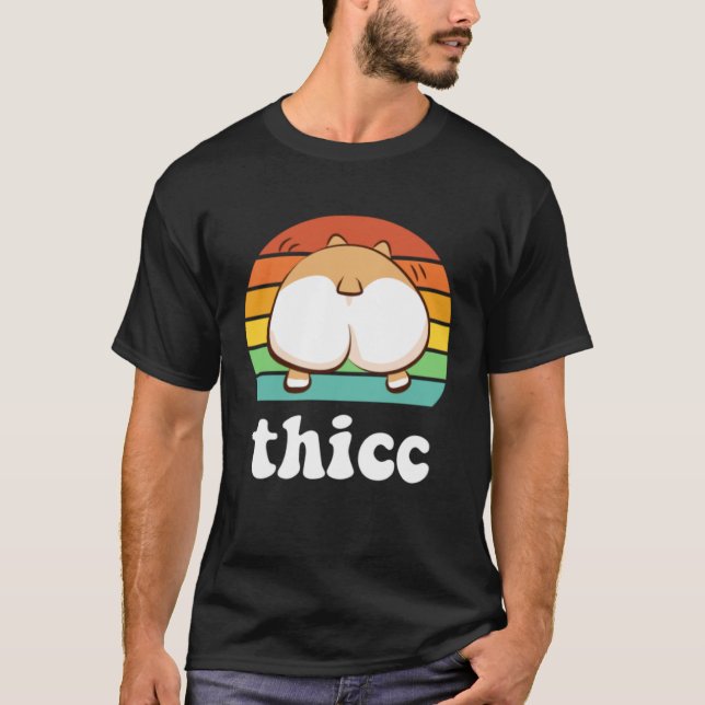 Camiseta Thicc Corgi Extremamente Espesso Cachorros Secos (Frente)