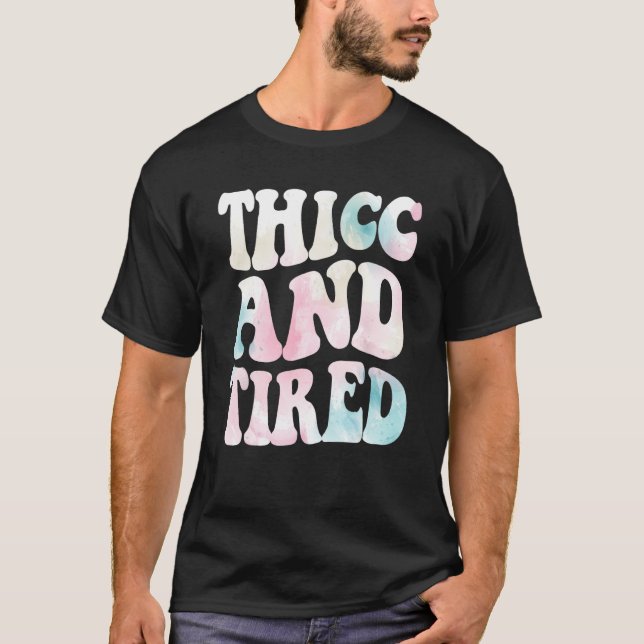Camiseta Thice E Cansada Engraçada Dizendo Maçã-De-Vinho (Frente)