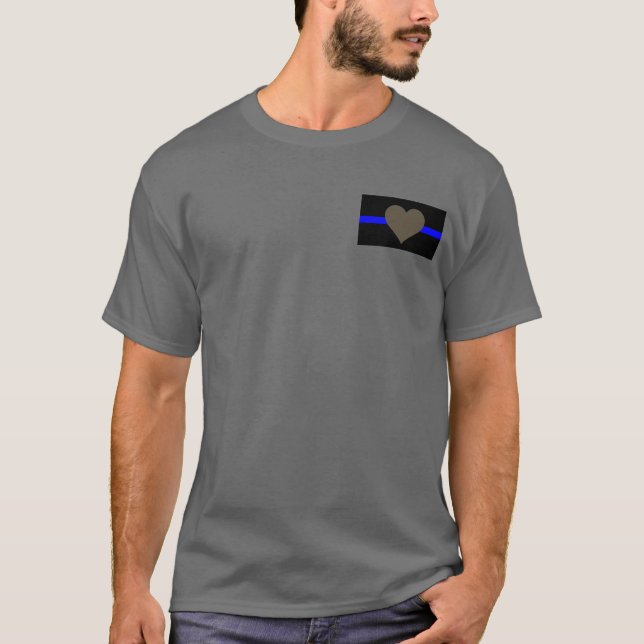 Camiseta Thin Blue Line - Para Quem Serve (Frente)