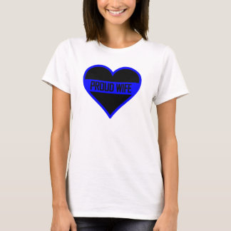 Camiseta THIN BLUE LINE - Tanque de Polícia de Esposa Orden