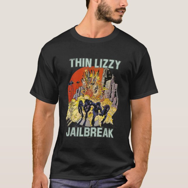 Camiseta Thin Lizzy Jailbreak Explosão (Frente)
