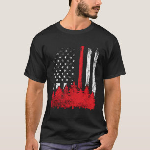 Camiseta Thin Red Flag Wildland Firefighter