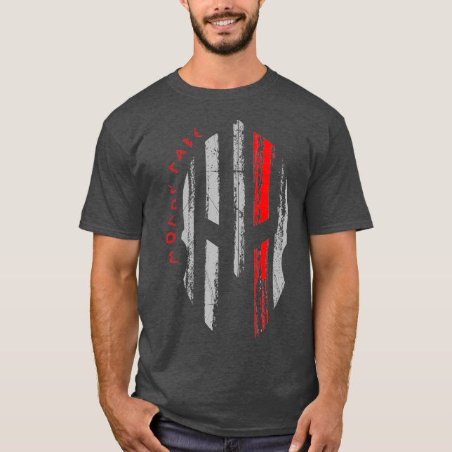 Camiseta Thin Red Line Fire Firefighter Spartan Warrior (Frente)