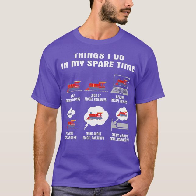 Camiseta Things I Do In My Spare Time Build Model (Frente)