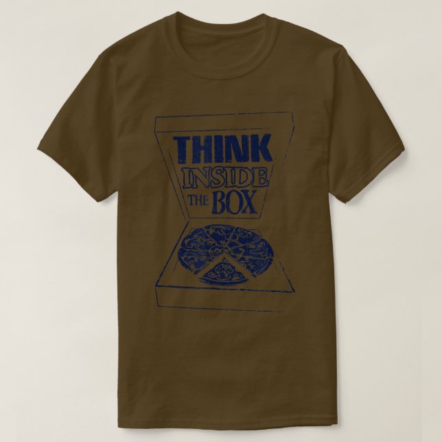Camiseta Think Dentro O Pizza Lover Teepizza 32035485 (Frente do Design)