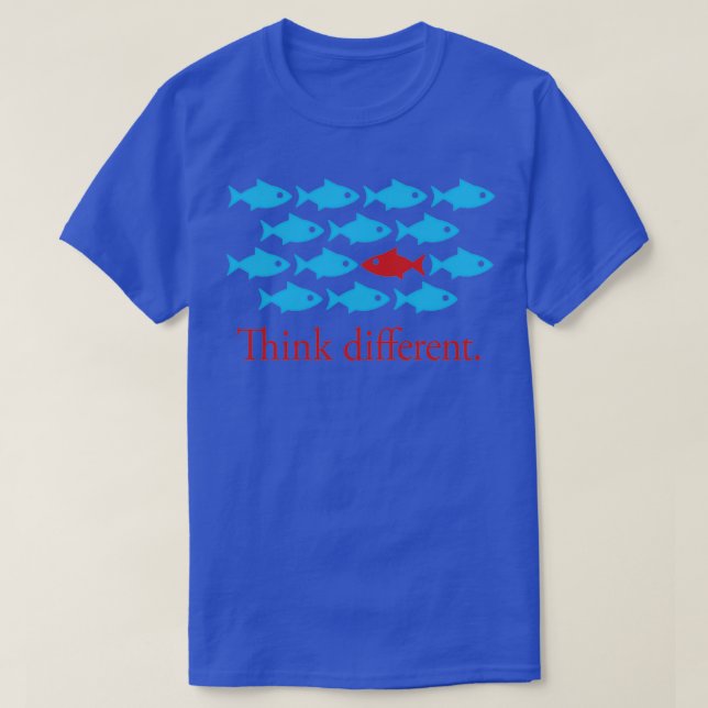 Camiseta Think different inspirational gift for creative pe (Frente do Design)