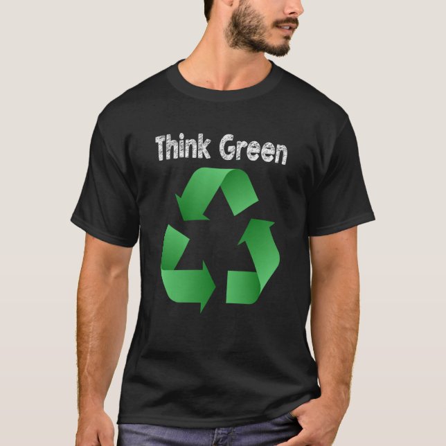 Camiseta Think Green Recycle (Frente)