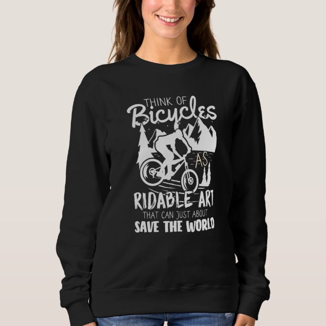 Camiseta Think of Bicycles as Ridable (Frente)