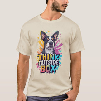 Camiseta Think Outside The Box: Adorable Boxer Dog Portrait