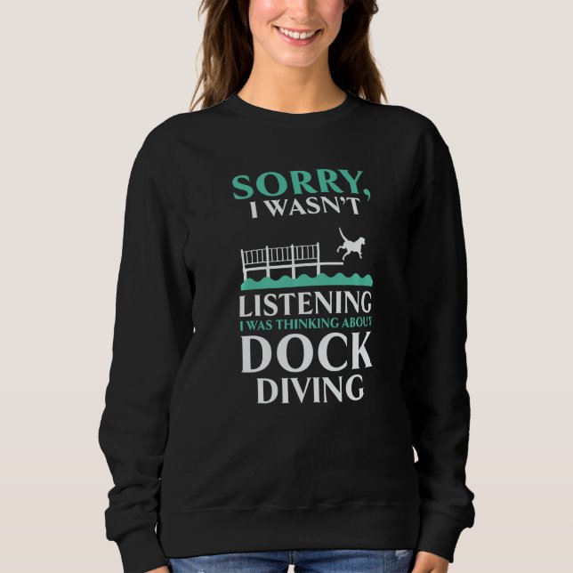Camiseta Thinking About Dock Diving Canine Water Sport Dock (Frente)