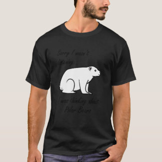 Camiseta Thinking About Polar Bears Cute Bear Wildlife