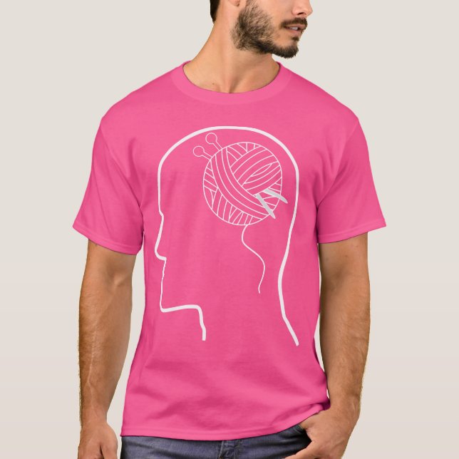 Camiseta Thinking Crochet - Funny Crocheting Knitting For W (Frente)