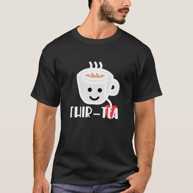 Camiseta Thir-Tea Kawaii aniversário de 30 anos Tea Lovers (Frente)