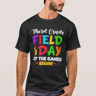 Camiseta Third 3rd Grade Fun Day School Rainbow Color Splas