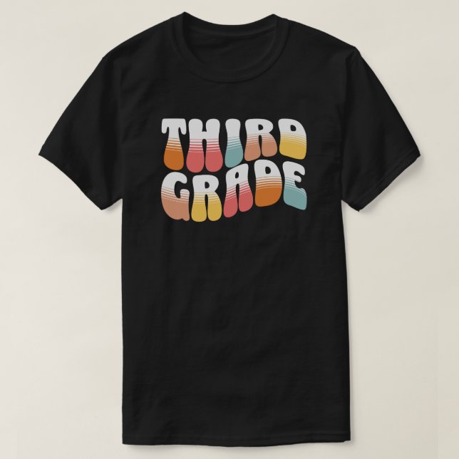 Camiseta Third Grade Teacher (Frente do Design)
