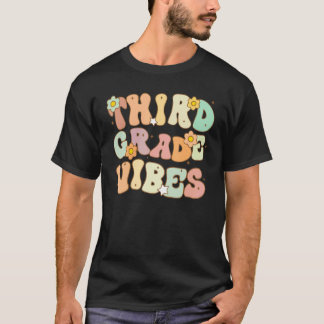 Camiseta Third Grade Vibes 3rd Class Back To School