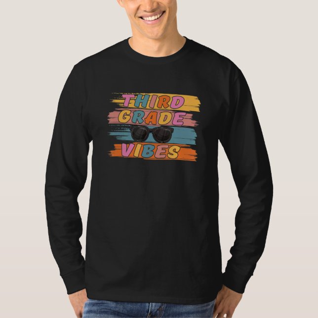 Camiseta Third Grade Vibes Kids 2022 Back To School (Frente)