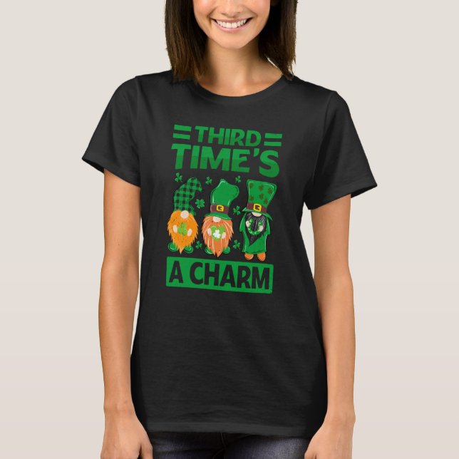 Camiseta Third Time's A Charm  St Patrick's Day Irish (Frente)