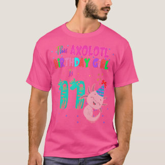 Camiseta This Axolotl Girl Is Age 11 Amphibian Salamander