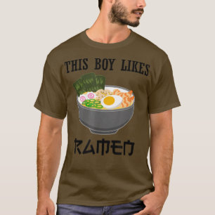 Camiseta This Boy Likes Ramen Ironic Japanese Food Art 
