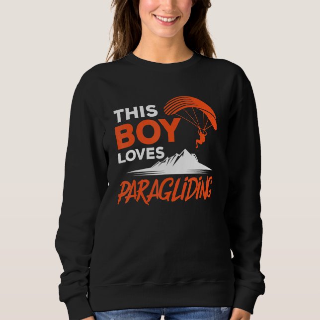 Camiseta This Boy Loves Paragliding Paraglider Paraglide Pa (Frente)