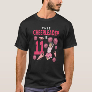 Camiseta This Cheerleader Is 11 Birthday Cheerleading