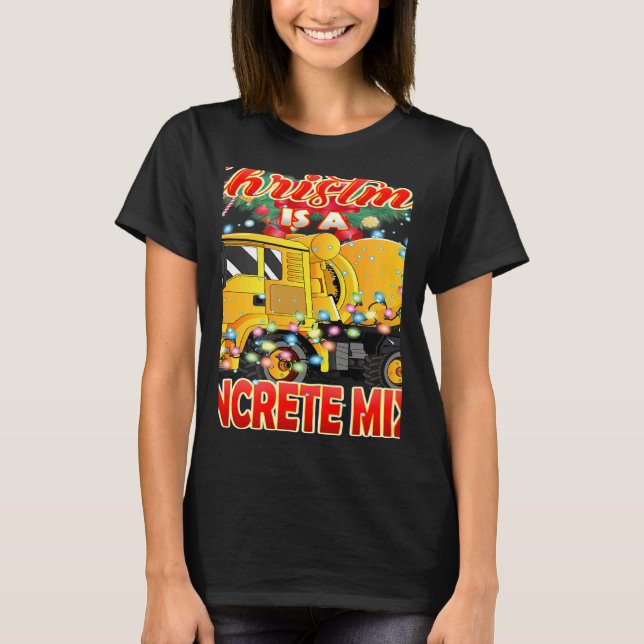 Camiseta This Christmas All I Want is a Concrete Mixer Truc (Frente)
