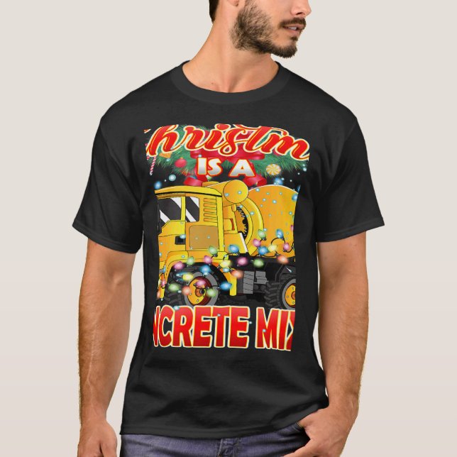 Camiseta This Christmas All I Want is a Concrete Mixer Truc (Frente)