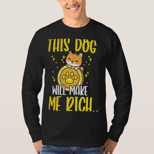 Camiseta This Dog will Make You Rich Cryptocurrency Crypto  (Frente)
