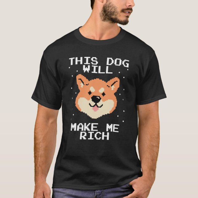 Camiseta This Dog will Make You Rich Cryptocurrency Crypto  (Frente)